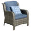 Ensemble de conversation en osier / rotin 7 personnes avec chaises pivotantes et coussins Guilen-98627612-98627617