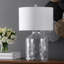 Lampe de table transparente 23 po Roseburg