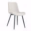 Chaises de salle à manger modernes en similicuir (ensemble de 4) avec pieds en métal et sièges rembourrés