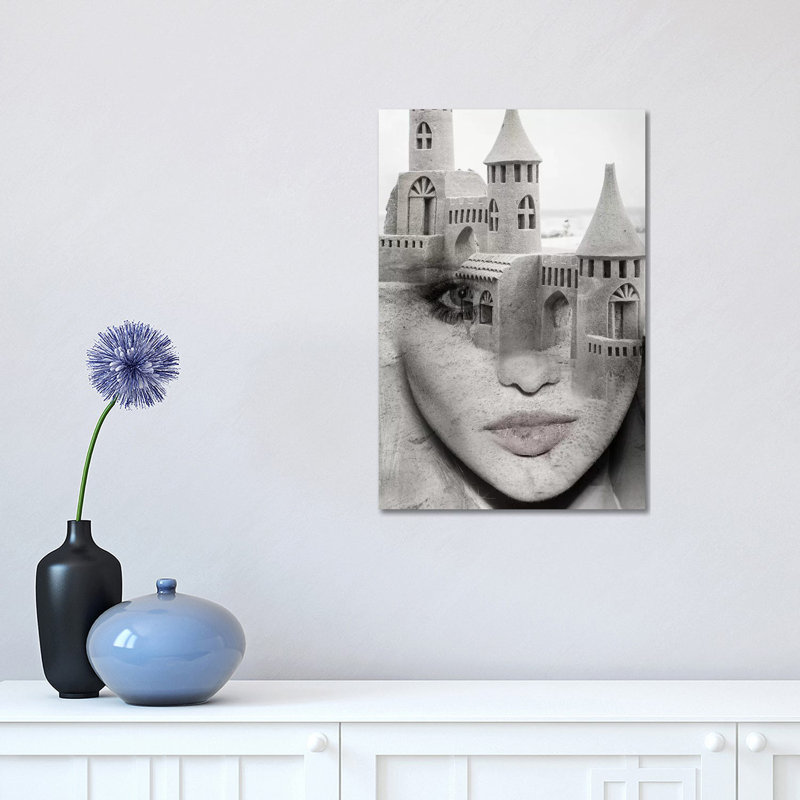 Sand Castle 1 Piece Wrapped Canvas Wall Art, 30.48 cm H x 45.72 cm W