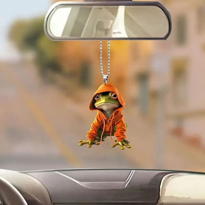 Colorful Decoration Pendant Acrylic Flat Decoration Car Rearview Mirror Backpack Pendant