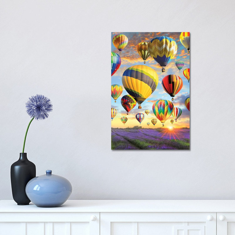 Hot Air Baloons - Wrapped Canvas Print, 30.48 cm H x 45.72 cm W