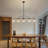 5 - Light Dimmable Sputnik Chandelier Modern Linear Chandelier Glass Chandelier For Kitchen Island