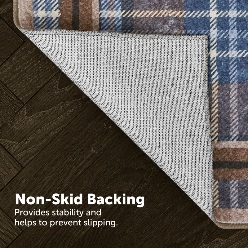 Eddie Bauer Printed Washable Rugs, Rectangle 8' x 10', Brown