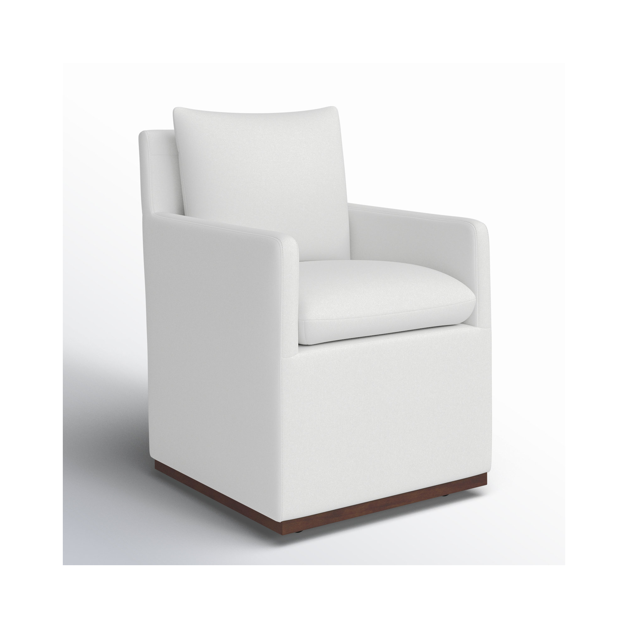 Bobbi Upholstered Dining Arm Chair, Prestige Pearl Tweed