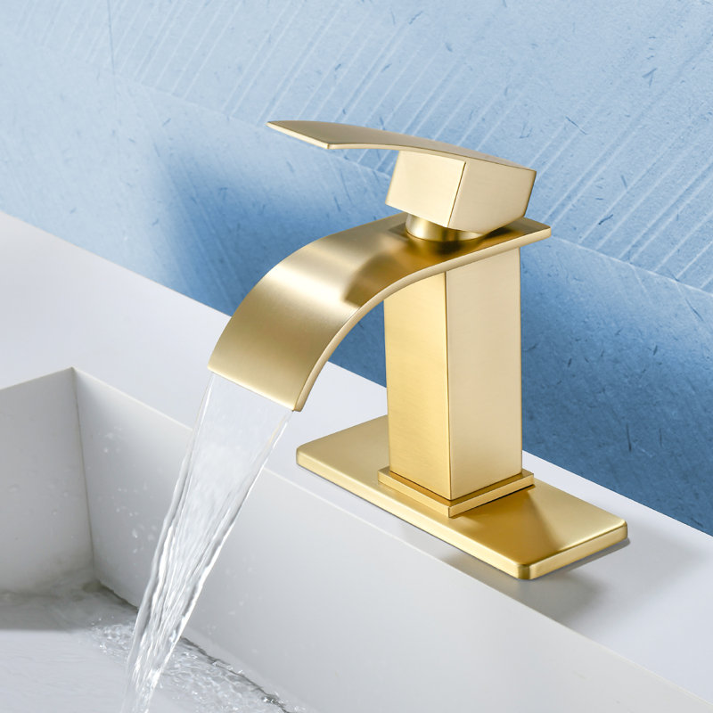 Bathroom Faucet, Modern Single Handle Bathroom Faucets For 1 Or 3 Hole Bathroom Sink Faucet Vanity Washbasin Faucet Lavatory Mixer Taps With Pop-up Drain And Supply Hoses