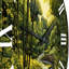 Asian Art Bamboo Whisper II - Horloge murale asiatique-1014445759