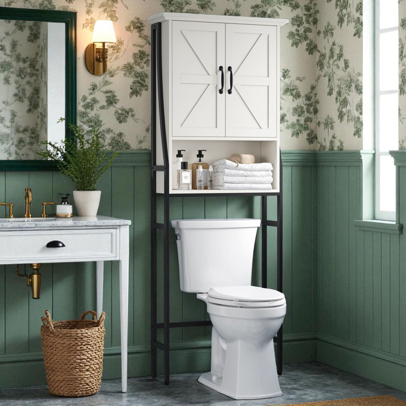 Armoire de rangement en métal et bois aggloméré Trijal, Blanc