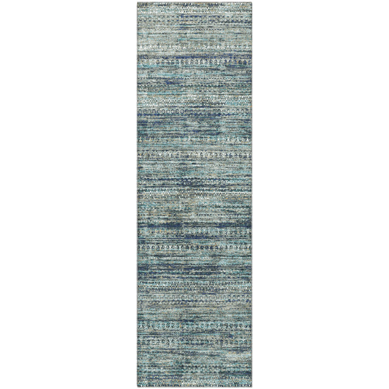 Premium Machine Washable Pinkston Stripes Rug, Runner 2'3" x 7'6"