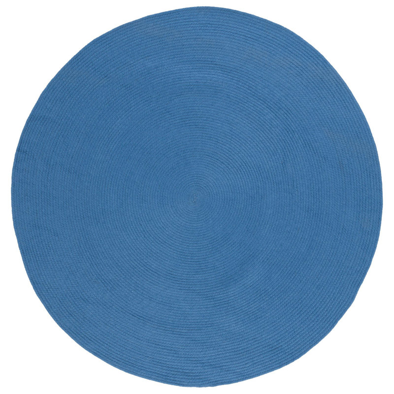 Alish Hand Woven Performance Solid Color Rug, Round 6'