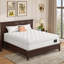Matelas King Size 14'', fibre de verre, mousse à mémoire de forme et ressorts ensachés pour un confort optimal, réduction des transferts de mouvement et alignement optimal de la colonne vertébrale, roulé et comprimé