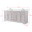 Ensemble de meuble-lavabo double 72 po Currahee-2146649815