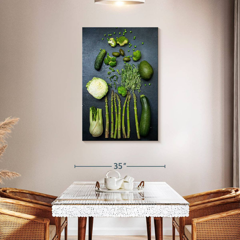 Aliments sains et verts, H 45 po x l 30 po