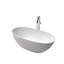 Baignoire de trempage autoportante à surface solide blanc mat