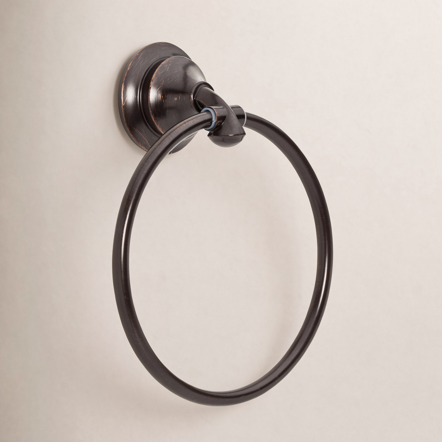 Linden™ Round Closed Towel Ring, Venetian Bronze