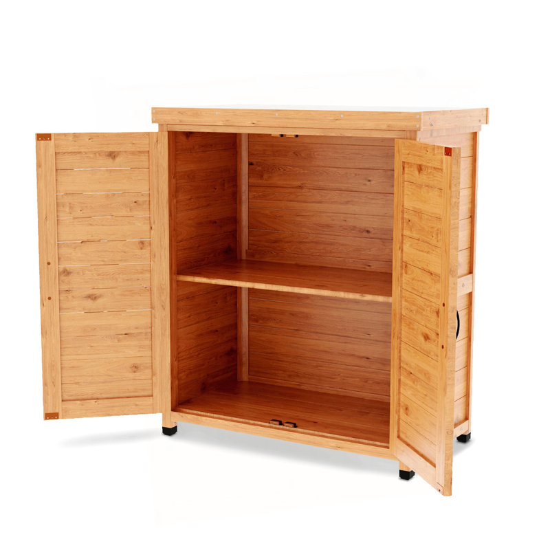 Banc de rempotage avec armoire de rangement et plateau de table en métal, Marron clair
