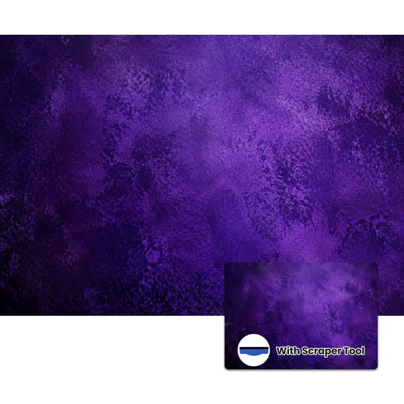 Murale auto-adhésive moderne pour chambre à coucher Peel and Stick L 100 po x l 144 po avec imprimé abstrait violet mauve