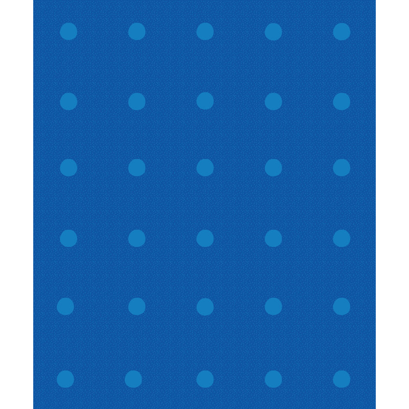 Tapis rectangulaire KidCarpet.com bleu à pois, 122 x 183 cm, Rectangle 4pi x 6 pi