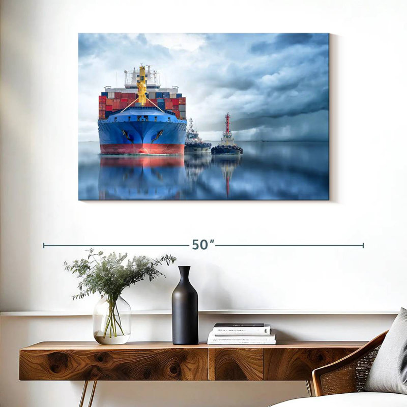 Mehar Container Cargo Ship, 26" H x 39" W