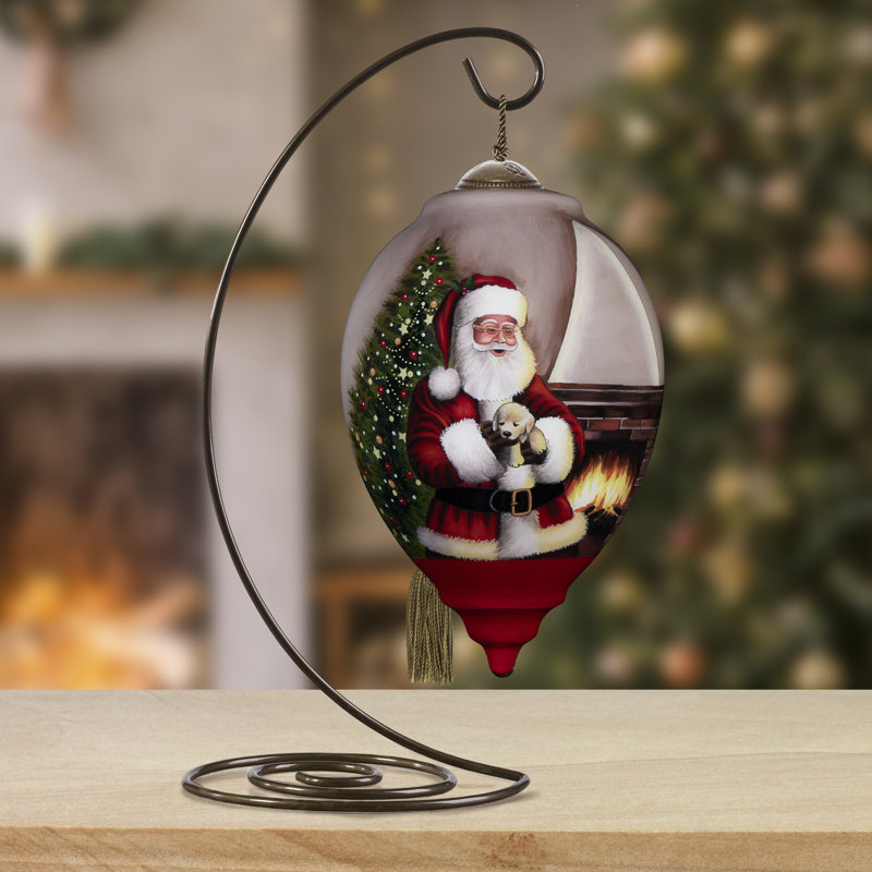Ornement en verre soufflé Ne’Qwa Art Bringing Howliday Cheer