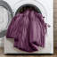 Ensemble d'édredon pour grand lit 3 pièces en microfibre mauve, aspect campagne française avec éléments de cravate, doux toutes saisons, lavable à la machine, mauve, look, attaches design, chaque saison, facile d'entretien-118920216