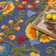 Tapis intérieur / extérieur à motif floral Isalia
