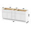 Base de meuble-lavabo double 90 seulement-99027847