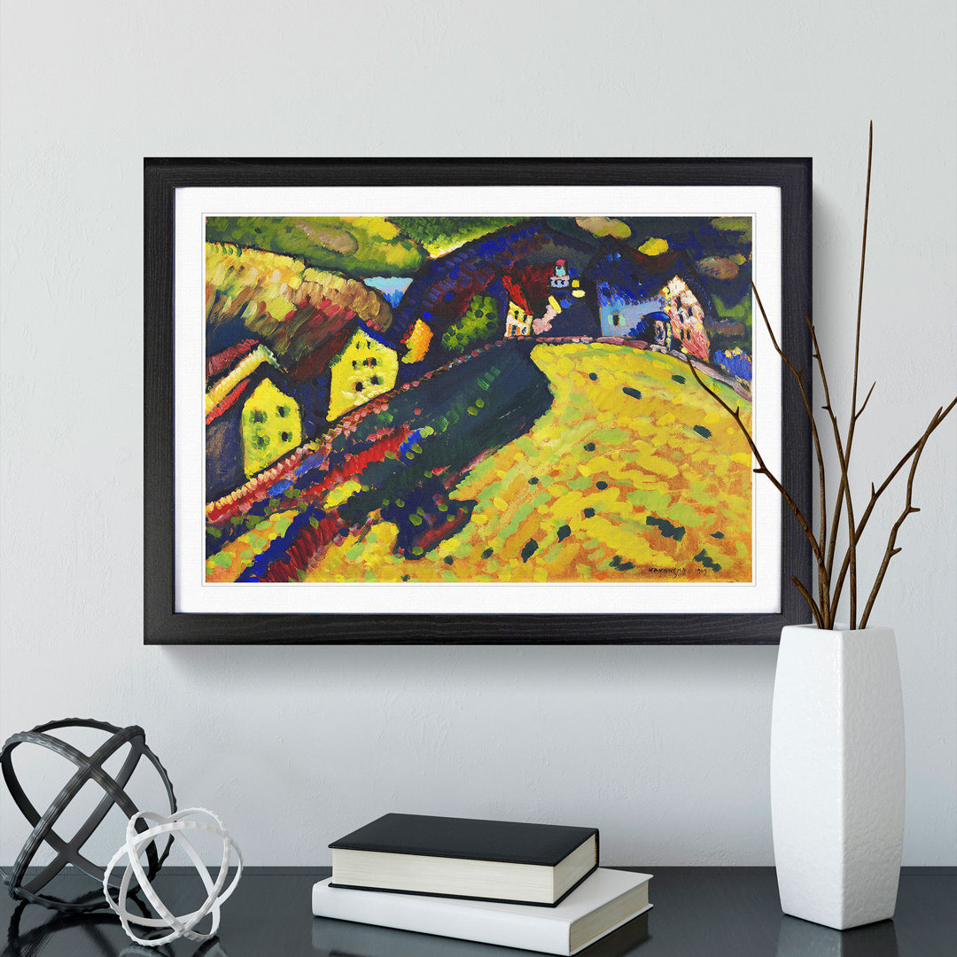 Houses at Murnau by Wassily Kandinsky - Picture Frame Painting