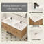 Meuble-lavabo flottant 55 po avec double lavabo blanc Maxbano-116788285-116788283