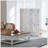 5.5' 4 Panel Room Divider Folding Privacy Screen, White, Rustic Charm For Instant Space Partitioning