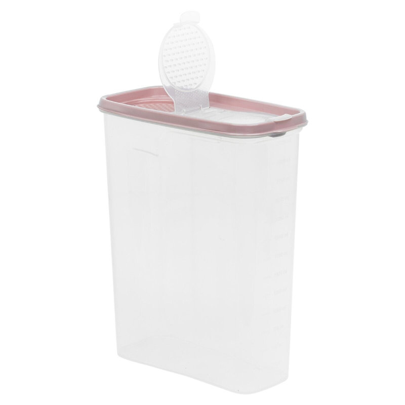 Kallie Food Storage Container, Pink/White