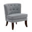Fauteuil d'appoint contemporain capitonné à boutons