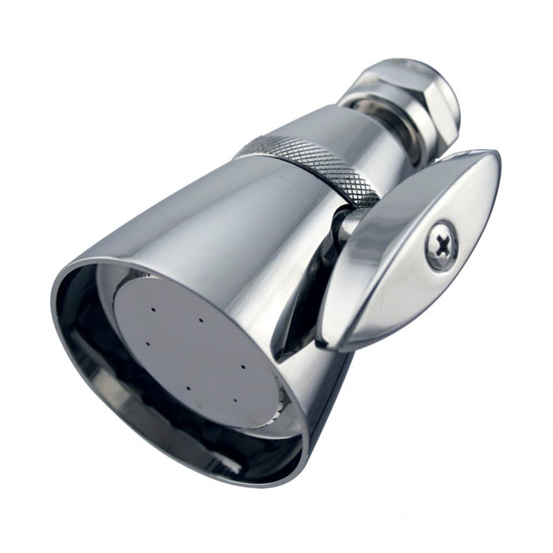 Pomme de douche réglable en laiton à 6 jets de 2 1/4 po Chatham Style, Chrome poli