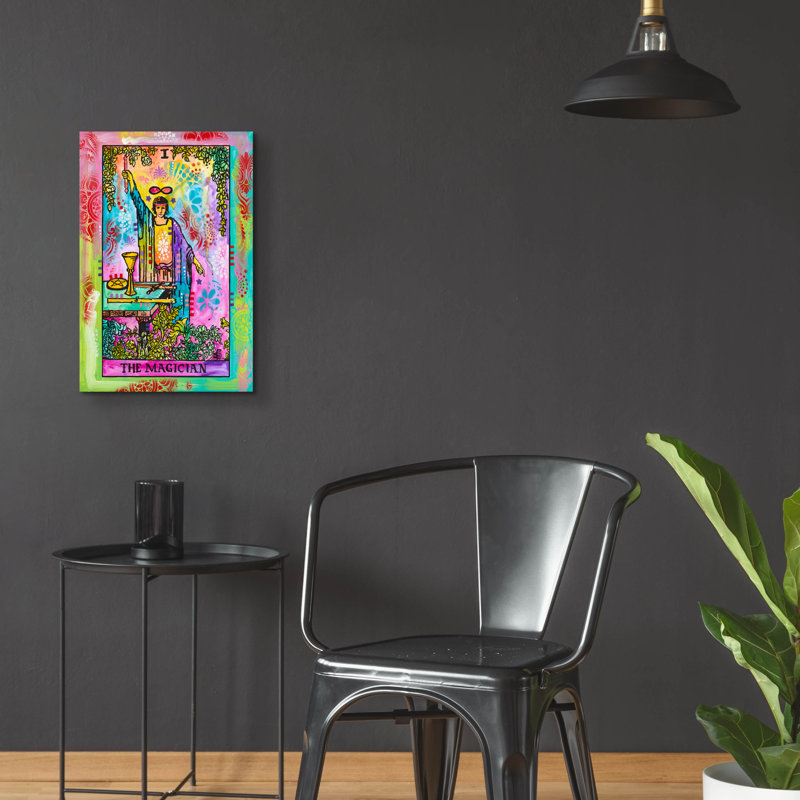  «Tarot - Le magicien» par Dean Russo, art mural en verre acrylique, 16 po x 24 po, H 24 po x l 16 po