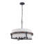 4-Light Dimmable Drum Chandelier