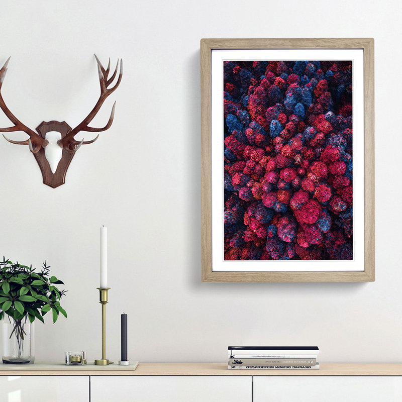 Imaginary Forest - Framed Print, 48cm H x 36cm W x 2cm D, Oak Framed