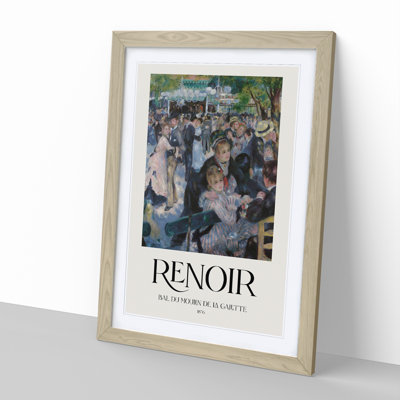 Dance At Le Moulin De La Galette by Pierre-Auguste Renoir - Single Picture Frame Print