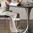Silver Round Sintered Stone Dining table-726428757