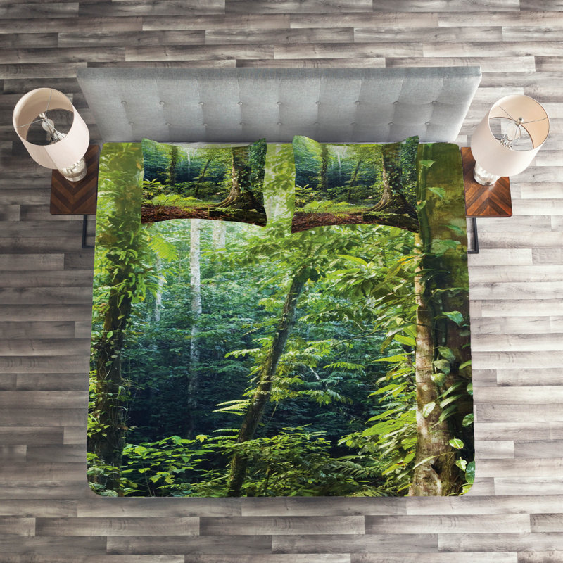 Forest Rustic Polyester Coverlet
