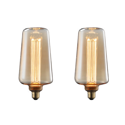 Craftsmanship Series Amber Glass Wine Bottle Style 3.5W Dimmable LED Vintage Bulb, E26 Base