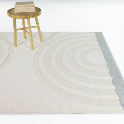 Ira Cream Modern Arches Area Rug