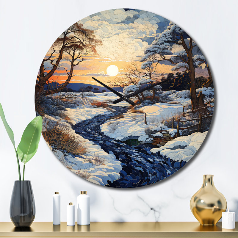 Horloge murale Charliegh - Paysages, Grand