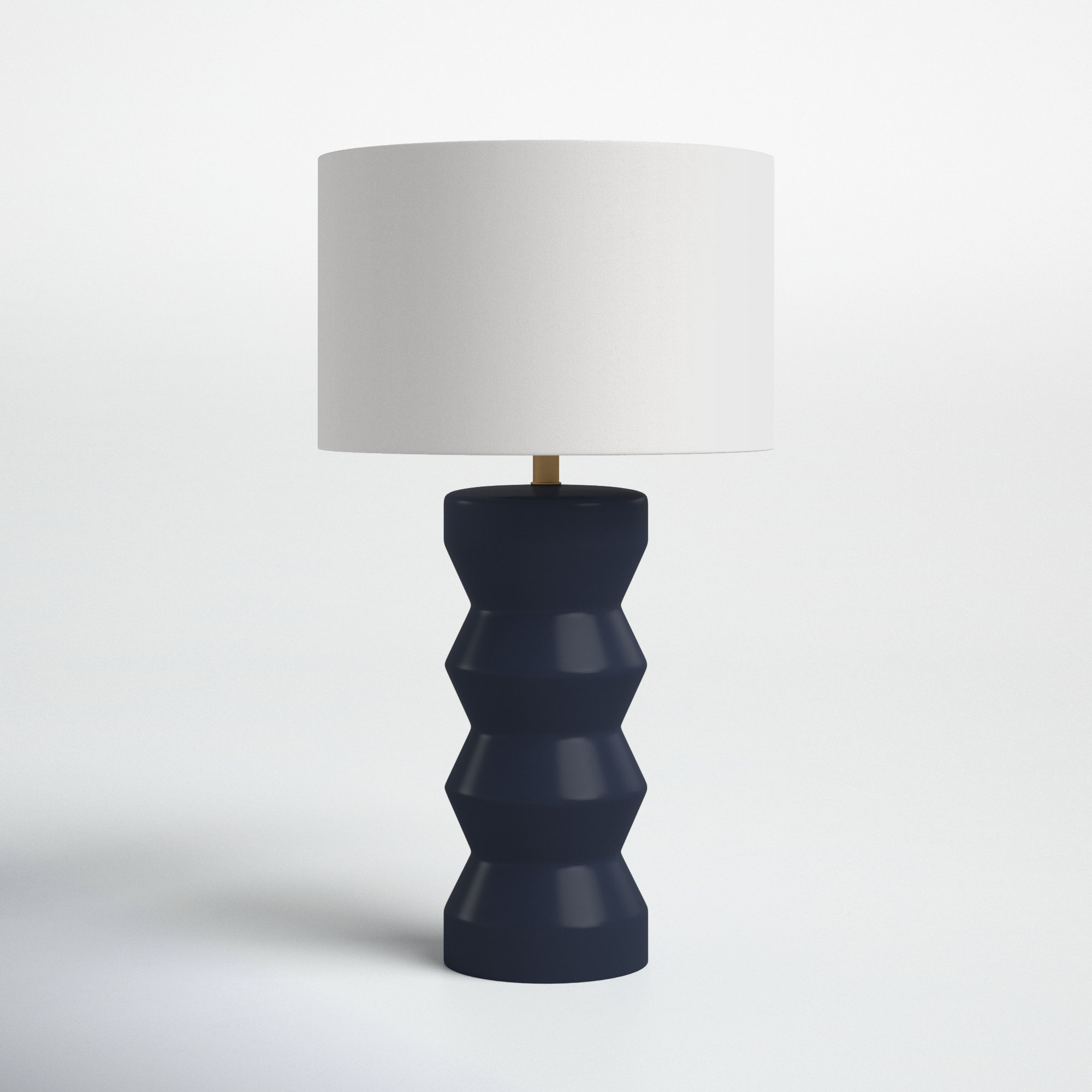 Dublin Ceramic Table Lamp, Matte Navy