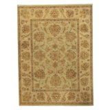Wool Oriental Area Rug in Ivory