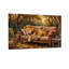 Animaux animaux se reposant sur un canapé dans un camping en forêt-1349737402