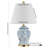 Kinton 22.25" Blue/White Standard Lamp