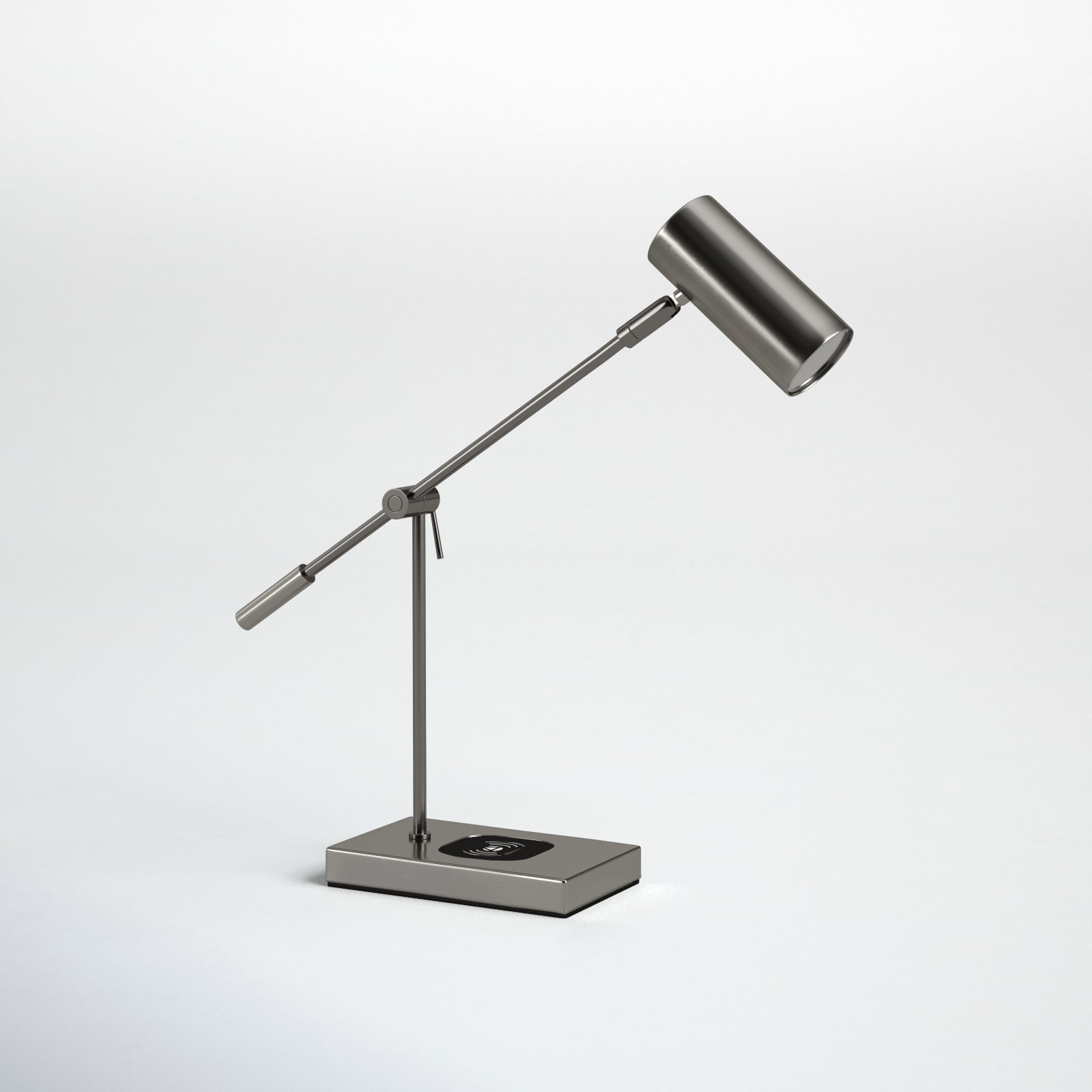 Flemings Desk Lamp, Brushed Steel