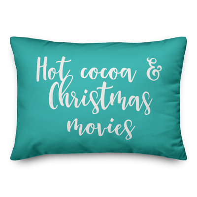  Coussin Hot Hot cacao et films de Noël