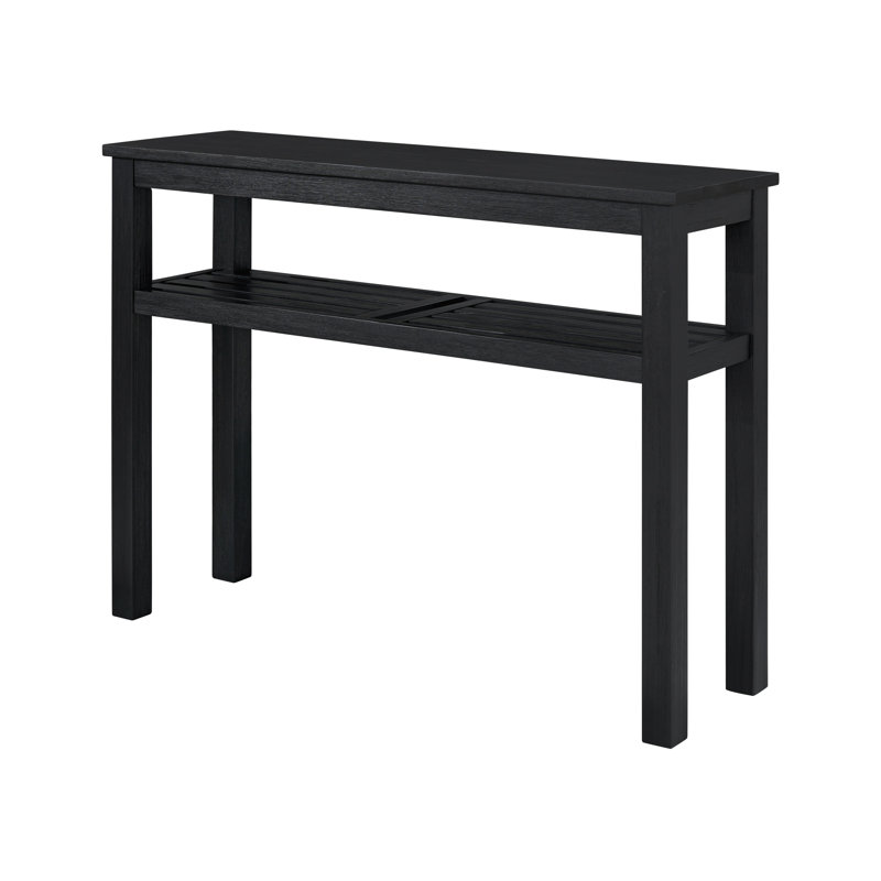 Newcastleton 43'' Solid Wood Console Table, Alto Black