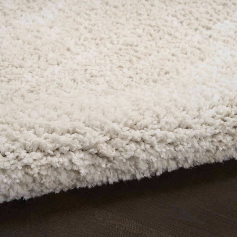 Tapis d'intérieur moderne ivoire Ebold Ebern Designs, Rectangle 7 pi 10 po x 9 pi 10 po